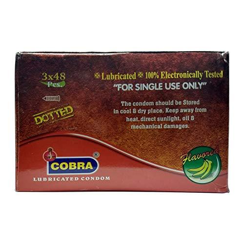 Cobra Cobra Lubricated Condom, 3 x 48 Pcs (Bulk Pack), Pack of 2