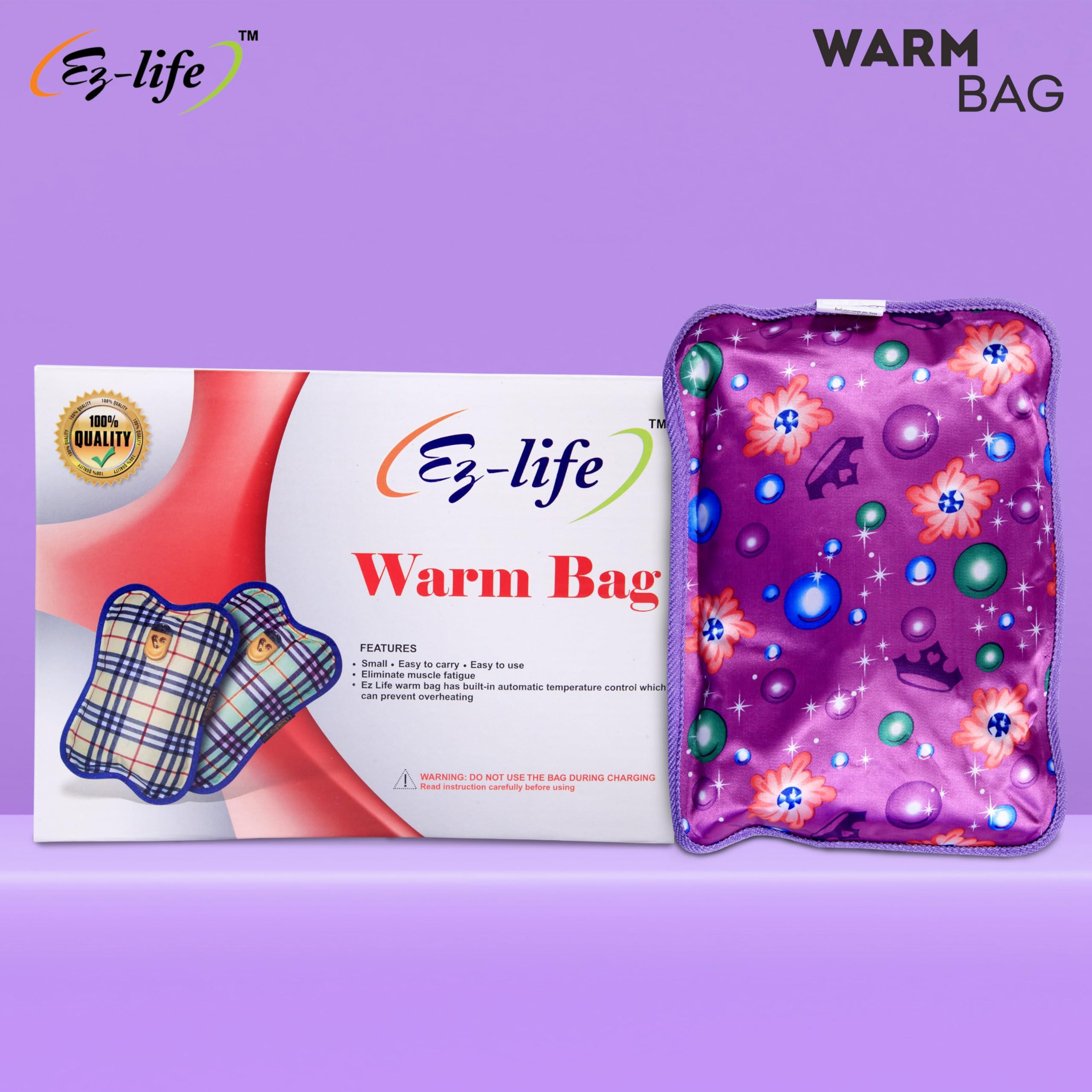 EZ-LIFE EZ-life Zone Heating pad with gel for pain relief, Hot water bag electric with gel,Heating Bag for pain relief, Heat Pouch Hot Water Bottle Bag,Hot water bags for pain relief (Multi-color)