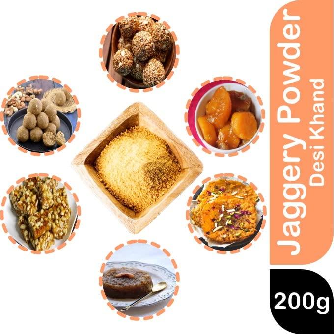 Nature Link Nature Link Jaggery Powder / Desi Gud Khand Gur Shakker (Fresh, Pure, Natural, No Preservtives, Chemicals Free) - 200gm