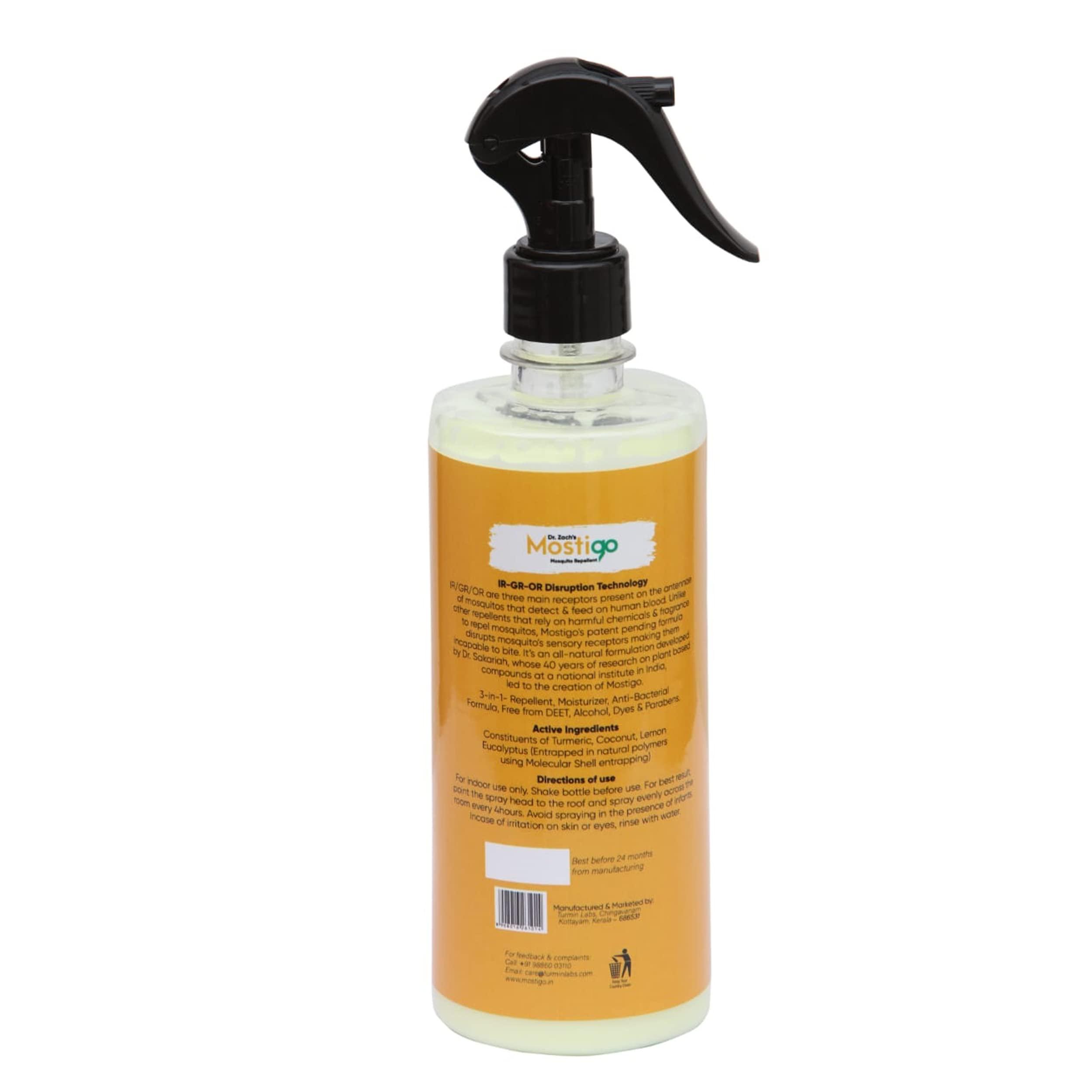 Dr Zachs Mostigo Mosquito Repellent Room Spray, 100% Natural Safe for Adults, Children & Pets