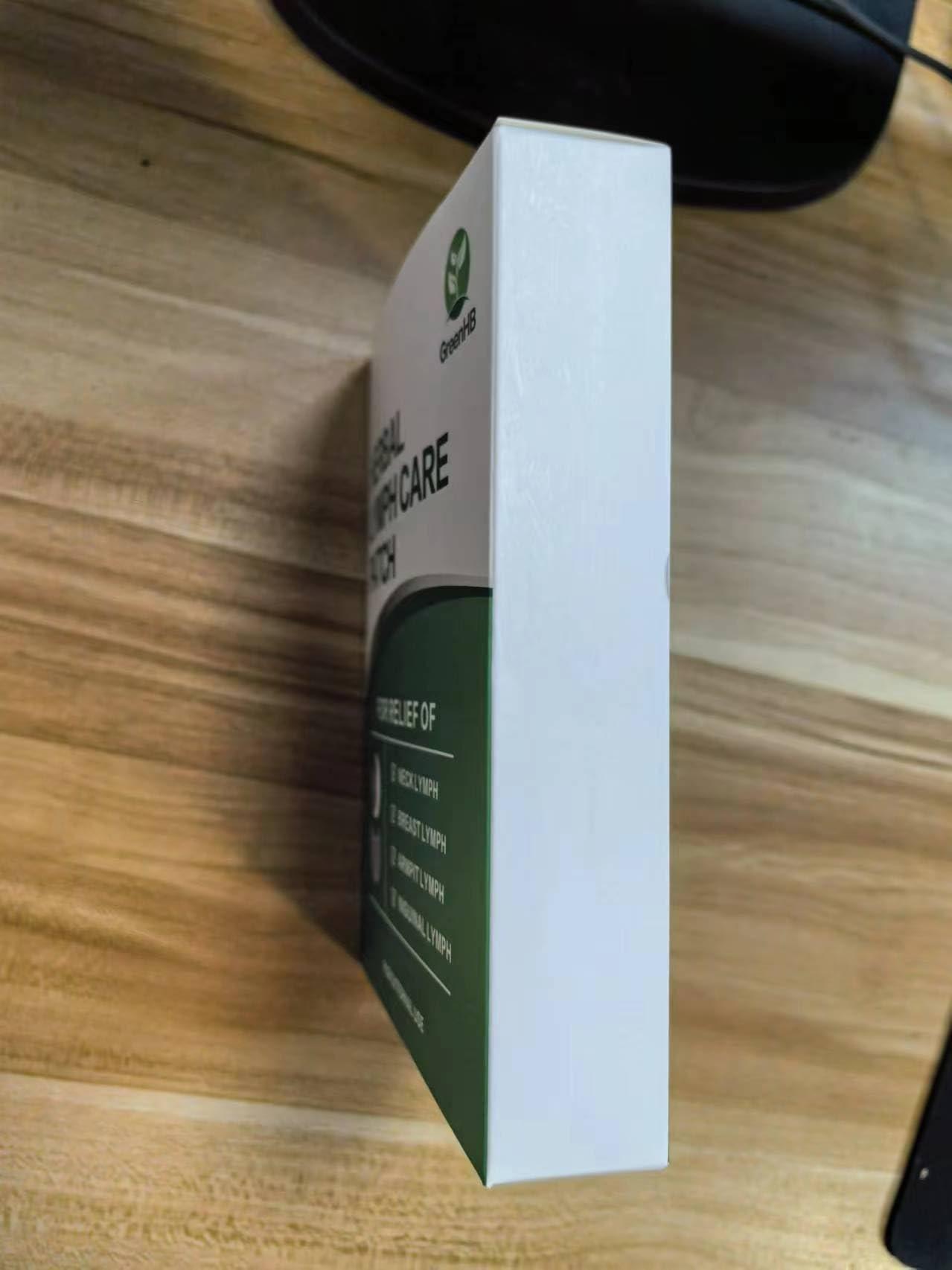 GreenHB Herbal Lymph Care Patch, 10 Pcs, Lymphatic Drainage Patch Neck Lymph Node Anti-Swelling Patch Sticker Lymphatic Drainage with Ginger Oil Help to Remove Swelling and Pain Relief