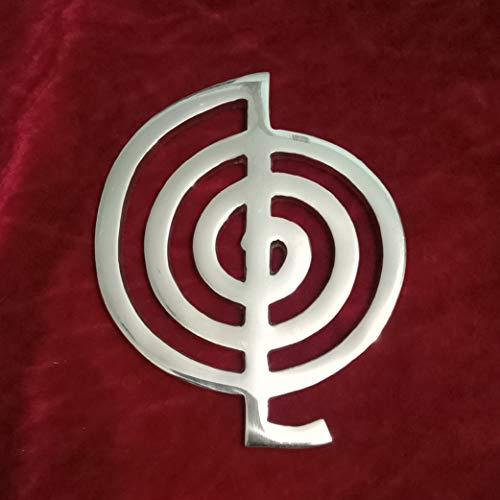 ASTROGHAR Astroghar Brass Reiki Ku Rei Power Symbol Figurine for Reiki Healing Power Positive Energy and Protection