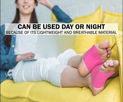 Physix Gear Sport Physix Gear Arch Supports for Plantar Fasciitis - Best Foot Sleeve for Foot Arch Support & Arch Support Brace - Unisex Arch Support Sleeve - Compression Arch Sleeves, Foot Arch Supports Pink S