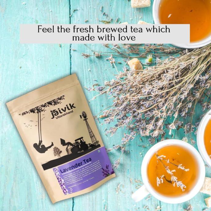 JAIVIK UTTARAKHAND Jaivik Uttarakhand Farm - Lavender Flowers Buds (50 g), Sun Dried Flowers, Lavandula angustifolia