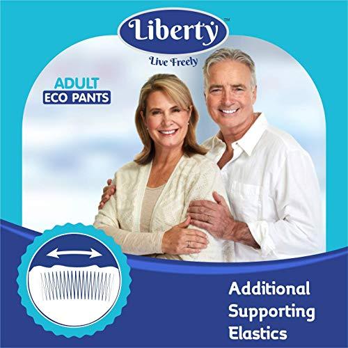 Liberty Liberty Premium Adult Diaper Pants Unisex, Medium 3x10 Pcs, Waist Size (61 & Liberty Eco Adult Diaper Pants Unisex, Medium