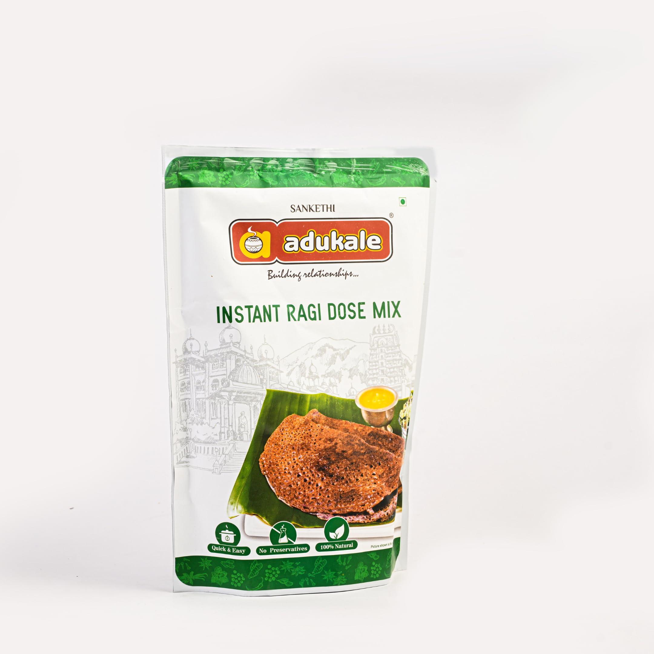 Adukale Adukale Instant Ragi Dosa Mix | Healthy Breakfast | 500g Pack