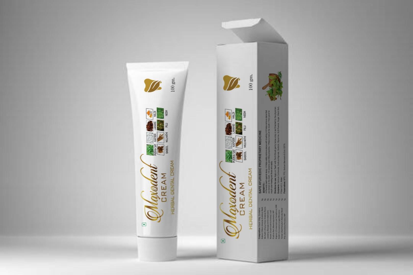 Generic Herbal Dental Cream, Effective Teeth Cleaning Toothpaste, Improves Gum Health, Prevents Cavities, Fresh Breath