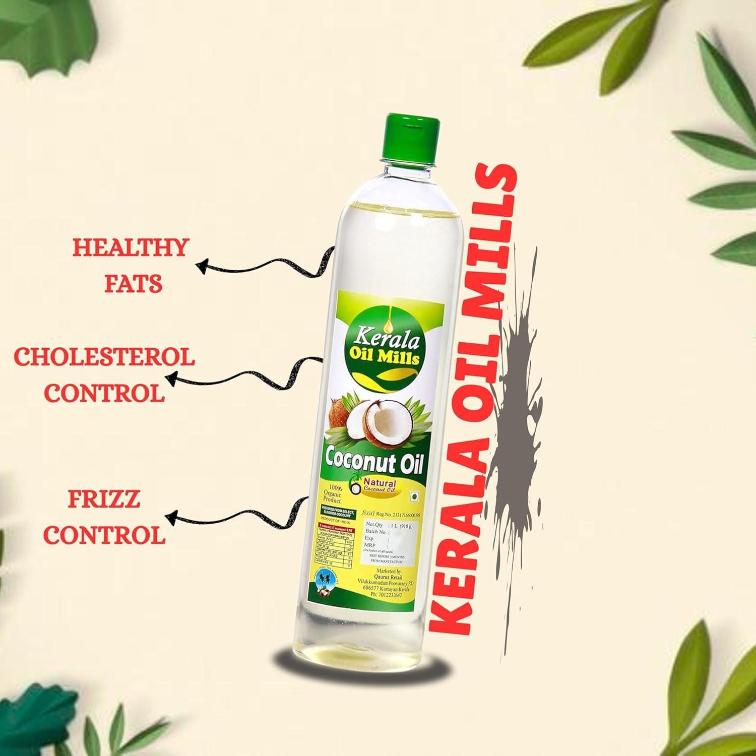 Kerala Oil Mills Kerala Oil Mills Coconut Oil [Cooking & Hair Oil] 100% Natural 2 L