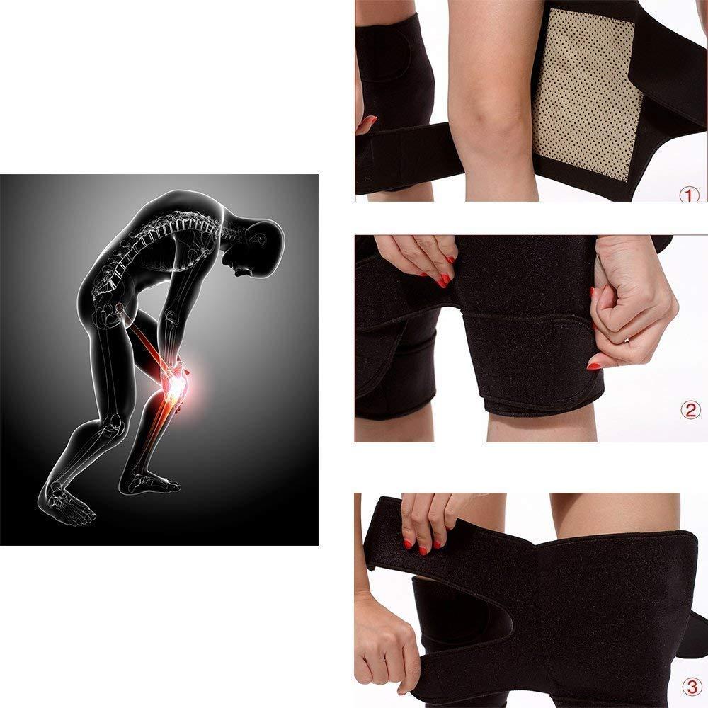 RK enterprise RK enterprise Knee Hot Belt for Leg Pain Self Heating Magnetic Knee Strap Knee Cap for Pain Relief Knee Protection (1 pcs) (2)