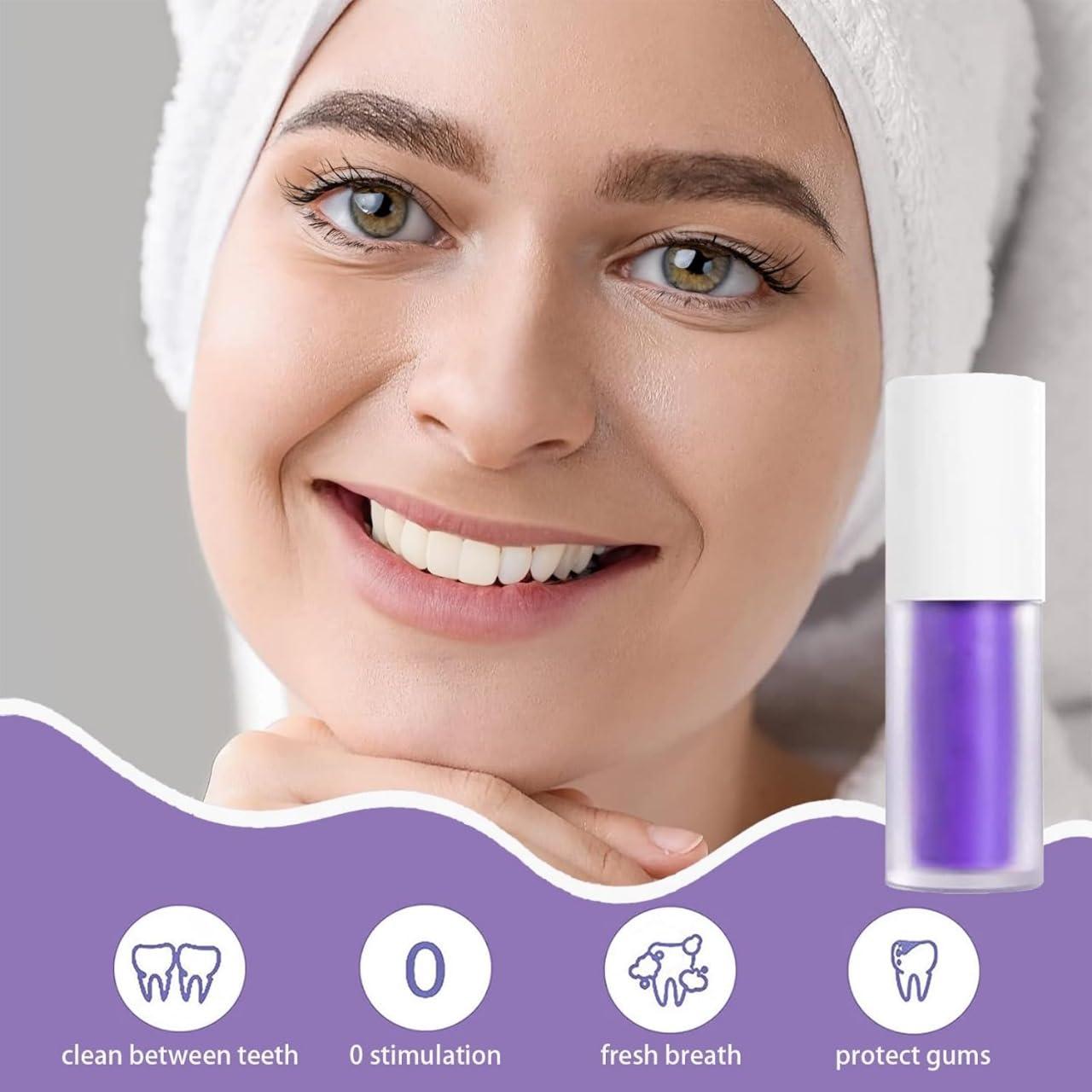 NavaFresh Basics ELOEE | Purple Toothpaste Serum Smile for Teeth Whitening V34 - A Yellow-Better Brush Against Bad Breath and Brightening with Col-gate Eelhoe. Introducing Color-Correcting Irrirani Kit