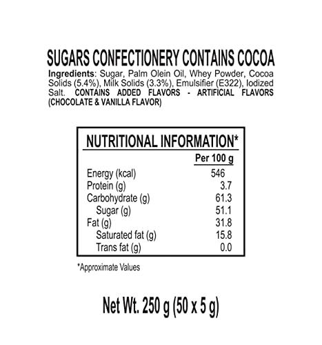 Choki Choki CHOKI CHOKI Choco Chocolate Milk Stick Pouch - 250gram |50 Pieces In Each||Pack Of 5 |