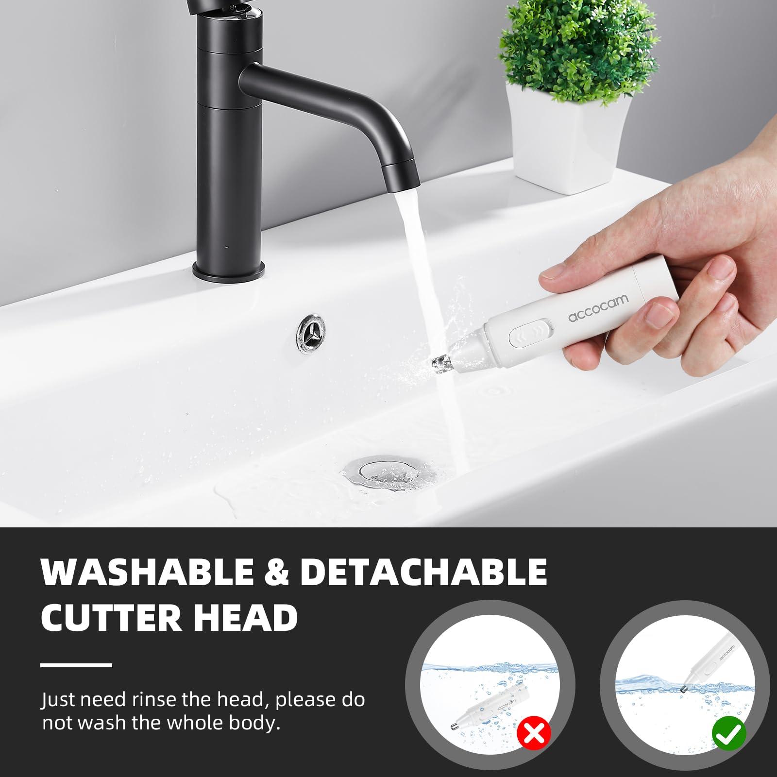 ACCOCAM Nose Hair Trimmers (Black)