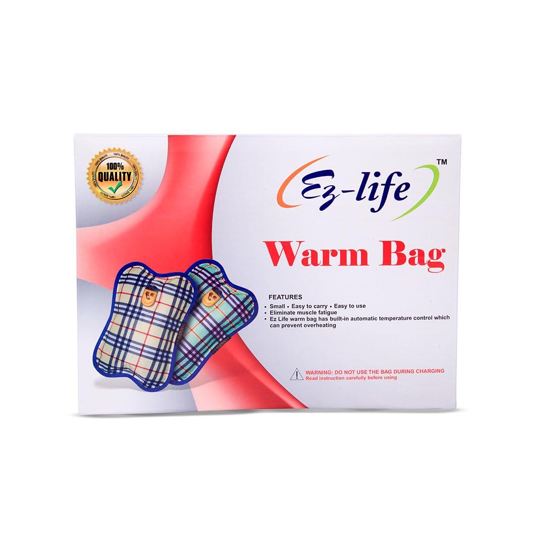 EZ-LIFE EZ-life Zone Heating pad with gel for pain relief, Hot water bag electric with gel,Heating Bag for pain relief, Heat Pouch Hot Water Bottle Bag,Hot water bags for pain relief (Multi-color)