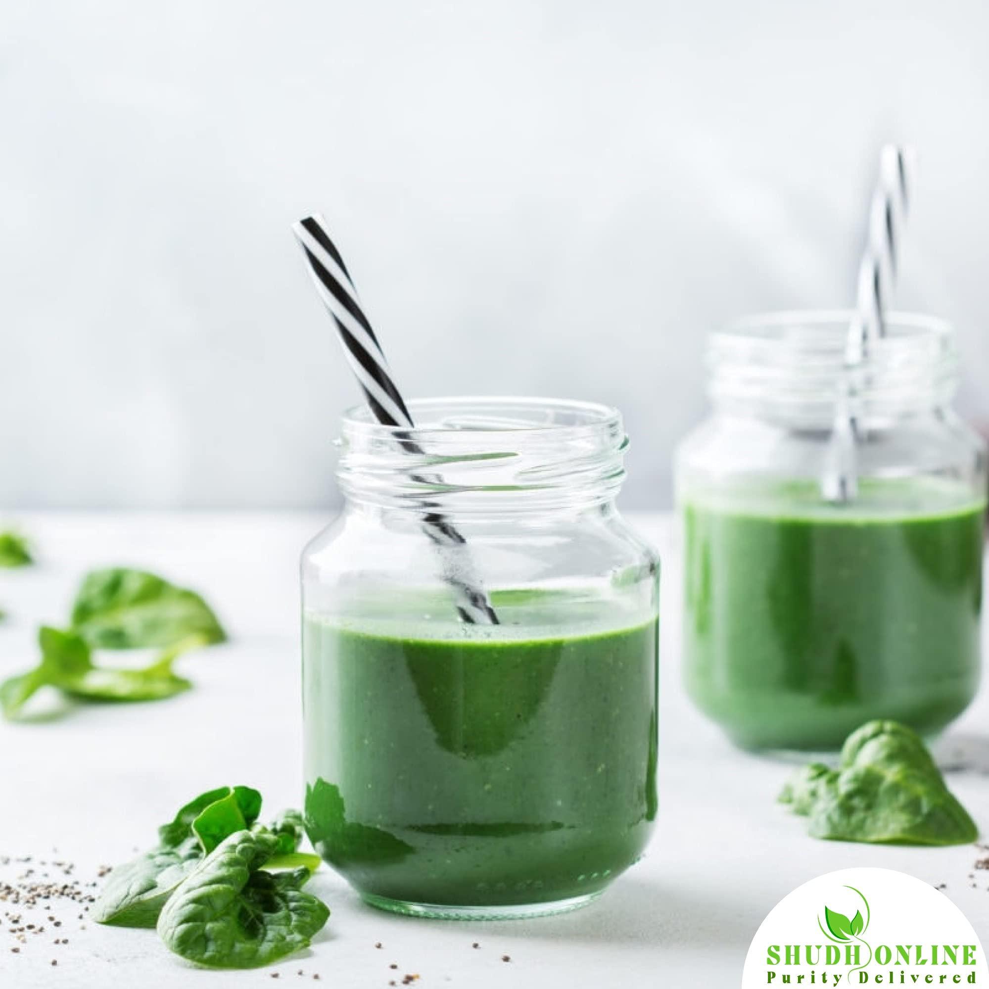 Shudh Online Shudh Online Spirulina Powder Organic 50g | Certified Organic Dried Spirulina Powder for face, Dried Protein Green Algae, Plant based Superfood for Smoothie (50g)