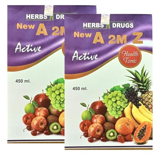 HERBSHD Ayurvedic A 2M Z Active Tonic | Loss of Appetite | General Weakness | Immunity Booster | Vitamin | 450ml | Pack Of 2