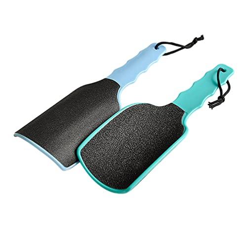FOMIYES Foot File Dead Skin Remover 2pcs Double- Sided Feet Calluses Scraper Rasp Pedicure Dead Skin Scrubber Peeler Foot Cleaning Tools for Wet Dry Feet (Random Color)