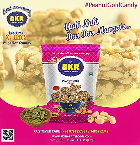 AKR AKR - Peanut Candy Gold Elaichi Flavour - Pack of 4 x 200g (800g)