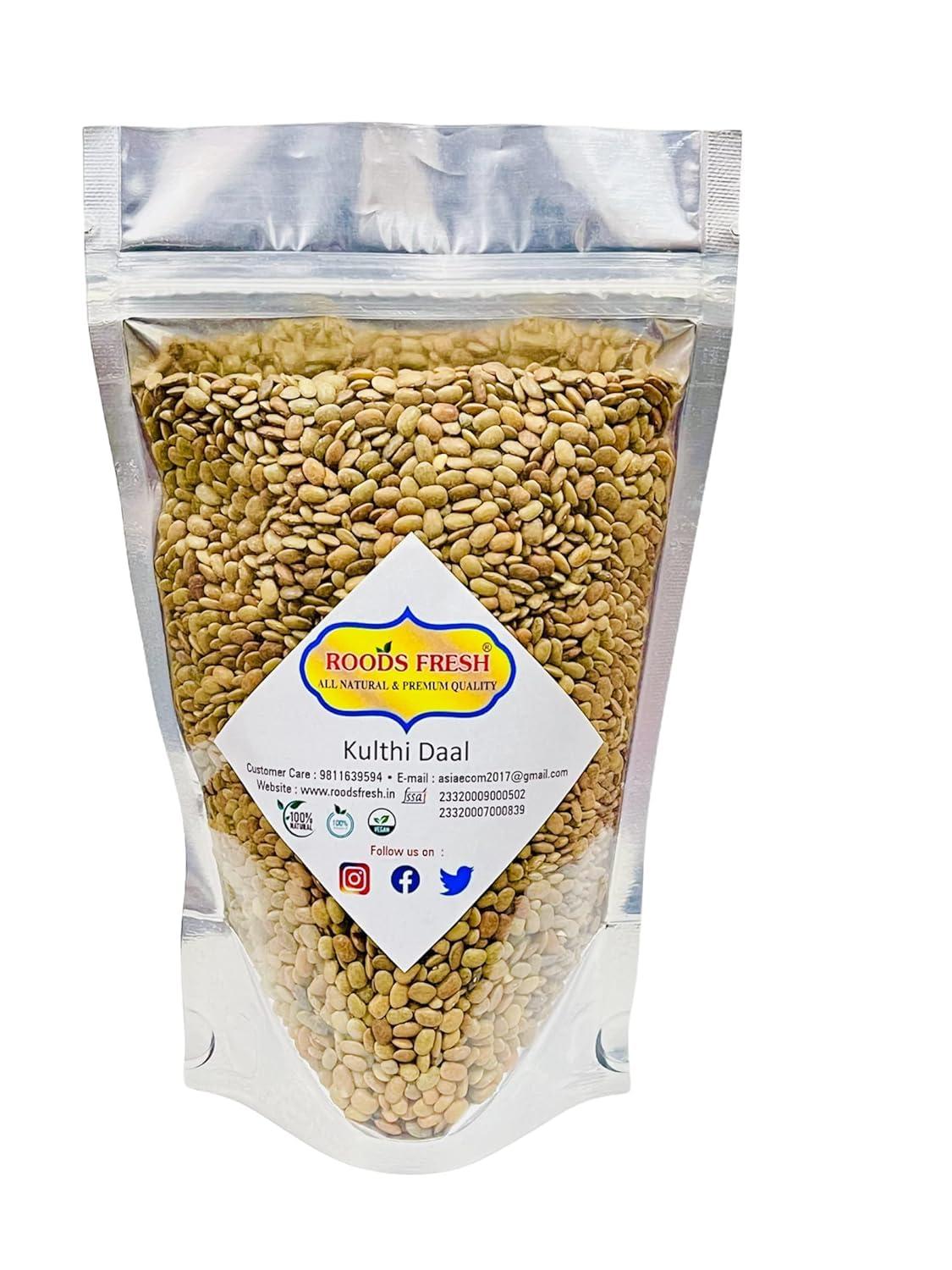 Roods Fresh Roods Fresh Kulthi Beans (Kulthi Dal) | Horse Gram | Most Protein-Rich Lentil | Handpicked & Unpolished (800 gram)