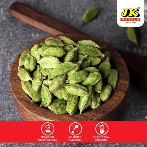 JK JK Cardamom | Elaichi | Green | Choti | 7-8mm (50g)