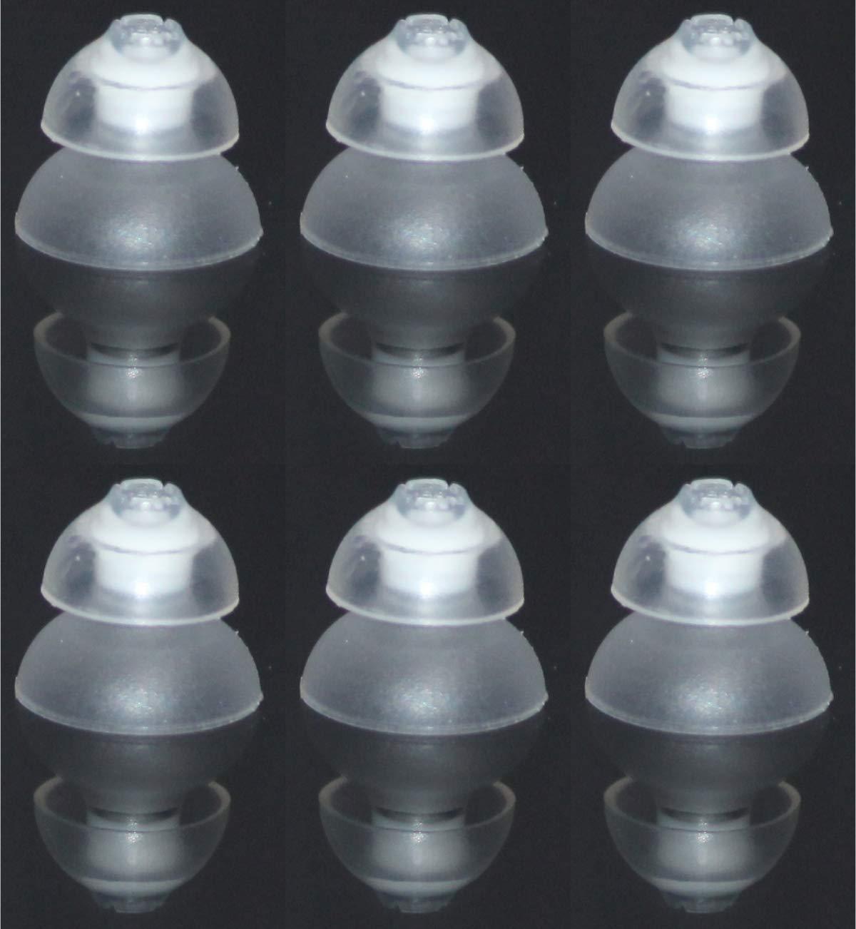 Enlinea Enlinea Click Dome Pack of 6 Dome for Siemens Signia RIC, Click CIC & ITC Hearing Aid (8/10mm Double).