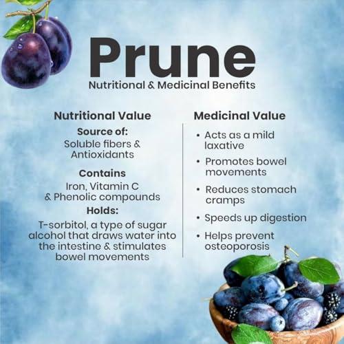 Brill Brill Dried California Prunes 250g | High in Antioxidants & Slows the Ageing Process | Source of Vitamin C and K | Pitted Prunes California Prunes | Nutritious and Healthy Snack