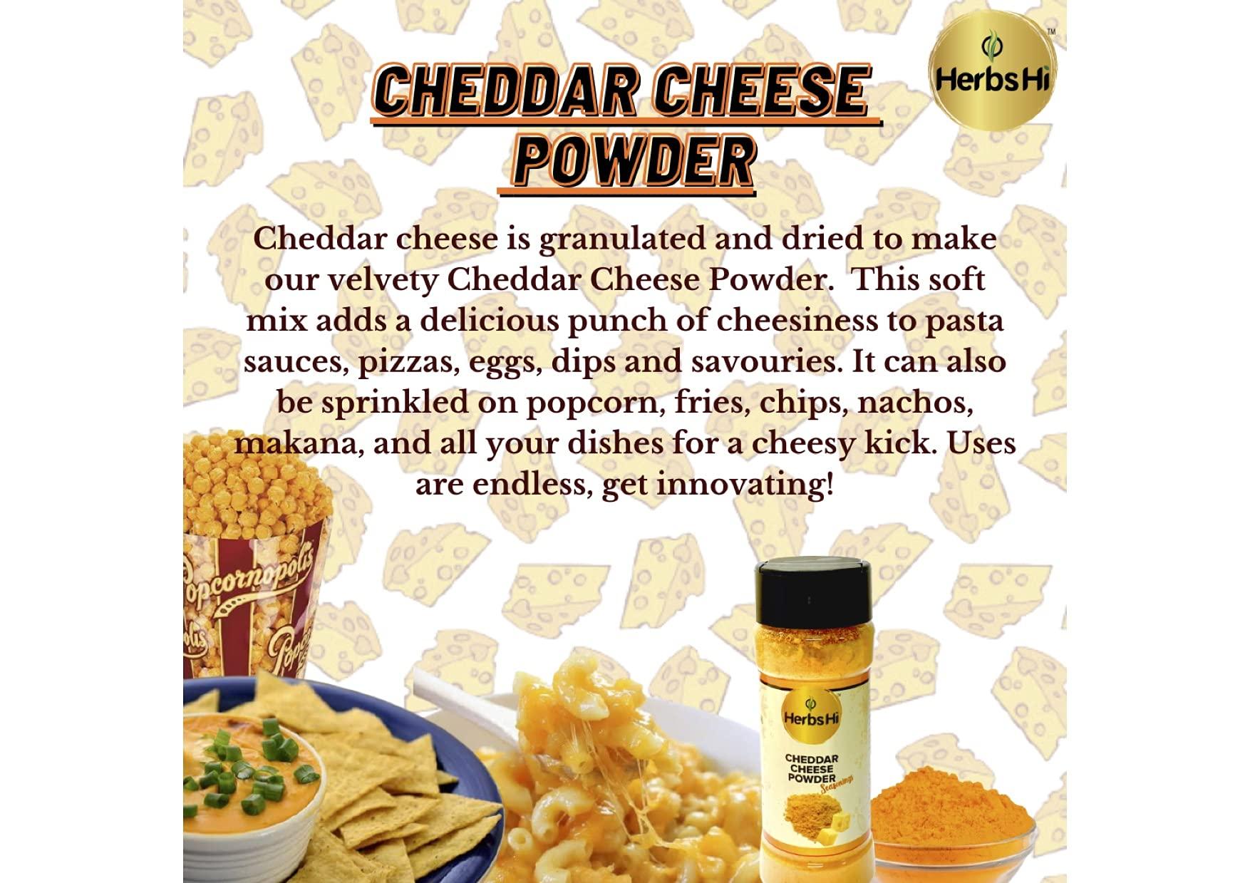 HerbsHi HerbsHi Popcorn Seasoning Combo|Peri Cheese (55Gm),Tomato Chilli (55Gm),Cheddar Cheese Powder (55Gm)|Instant Spice Mix|For Pasta,Sauces,Pizzas,Eggs,Dips,Popcorn,Fries,Chips,Nachos,Makhana