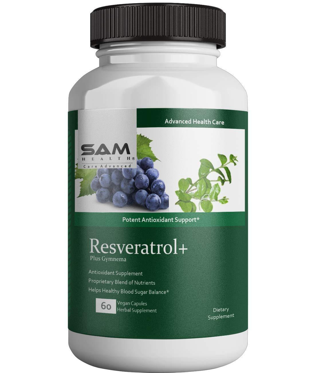SAM HEALTH SAM Health Resveratrol Plus With Gymnema - 60 Veg caps