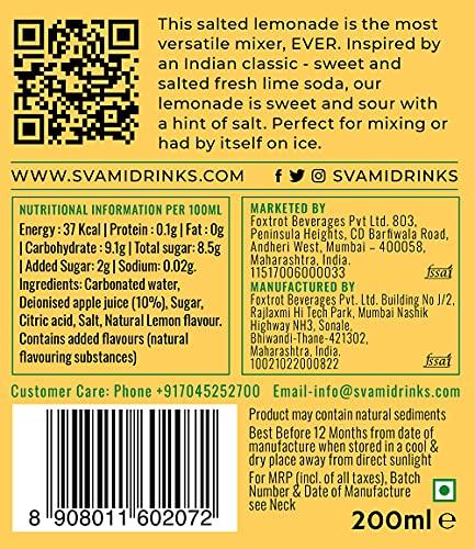 Svami Svami Salted Lemonade | All Natural | Pack of 6