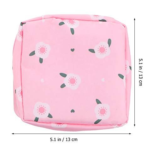 Artibetter ARTIBETTER 2pcs Menstrual Pad Napkins Bag Pouch Nursing Pad Holder Sanitary Napkin Bag Small Zipper Pouch Coin Purse for Women and Girls