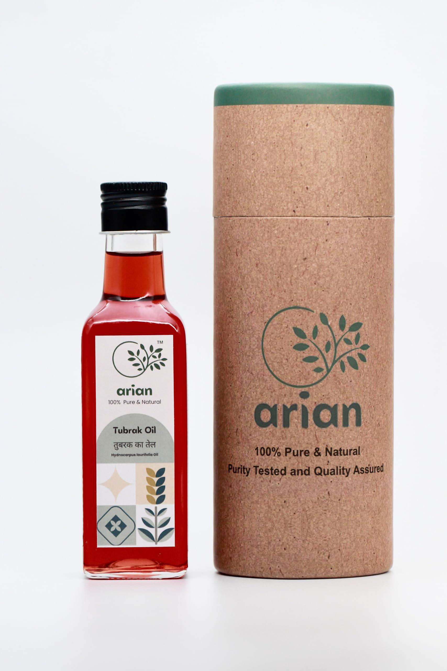 arian Arian Premium Tubrak Herbal Oil, 100% Pure, Natural and Therapeutic Grade Aromatherapy Oils for Diffuser, Massage and Relaxation (Tubrak Oil, 100ml/3.3oz)