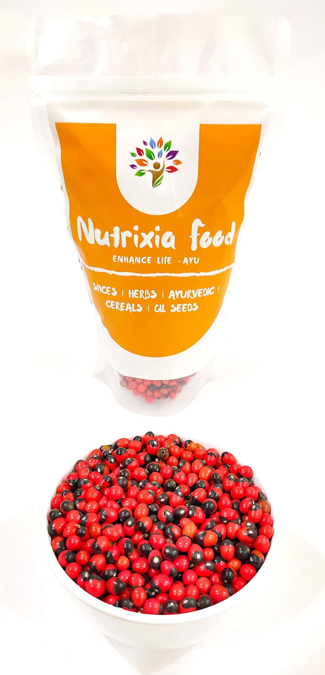 NavaFresh Basics Red Gunja Seeds -??? ????? -Red Chirmi -Gunja Beads - Abrus precatorius (500 Gms)