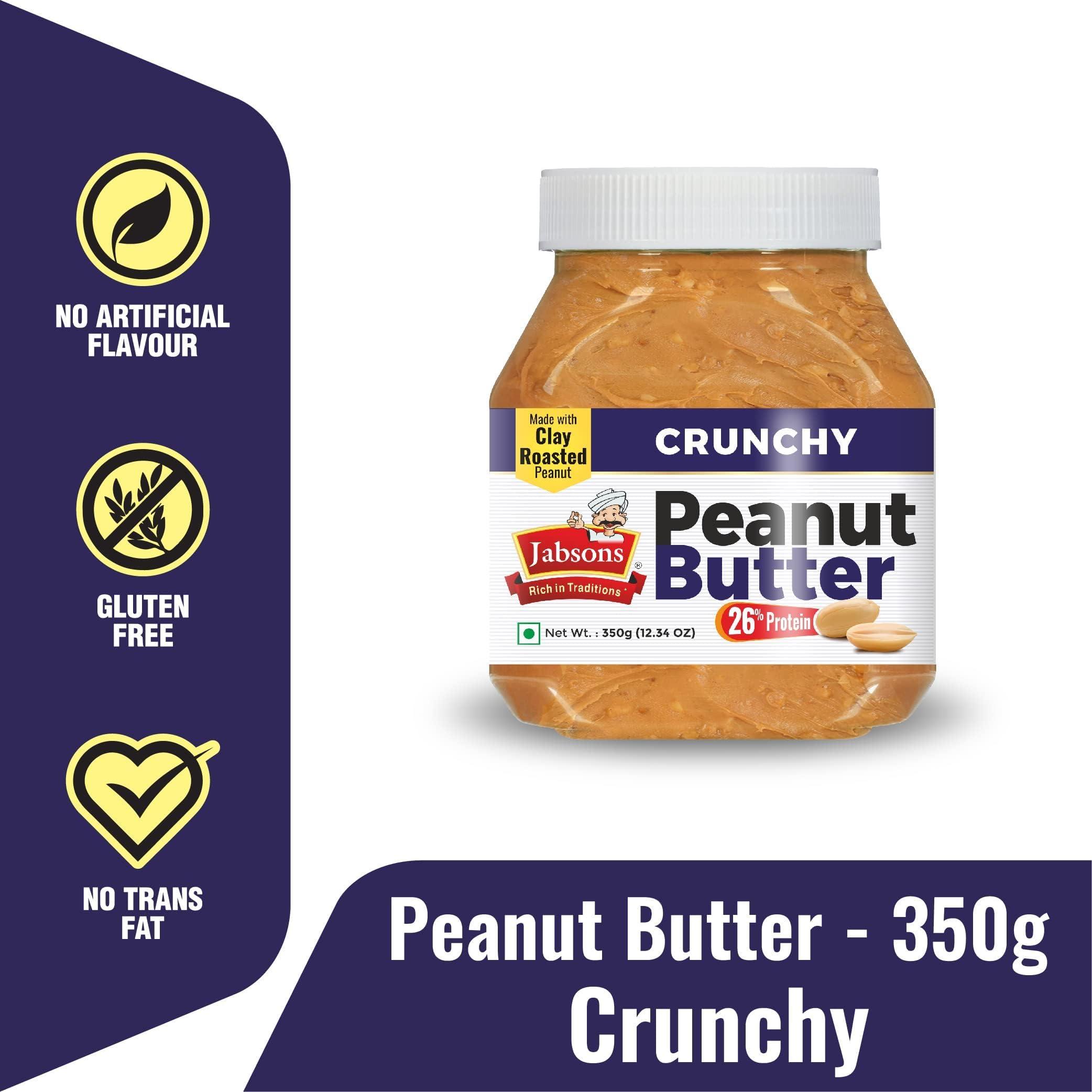 Jabsons Jabsons Crunchy Peanut Butter 350g