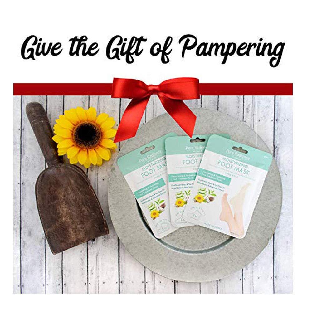 Cala Pure Radiance by Cala Moisturizing Foot Masks Pack of 3 Foot Treatment Socks