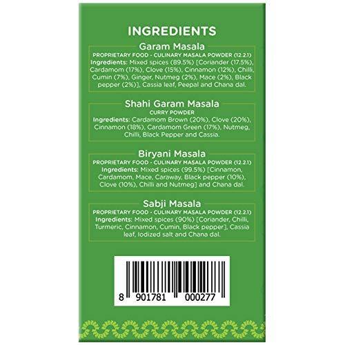 Sunrise Pure Sunrise Pure 4 in 1 Masala Combo Pack, | Garam Masala, Biryani Masala, Sabji Masala, Shahi Garam Masala 200g