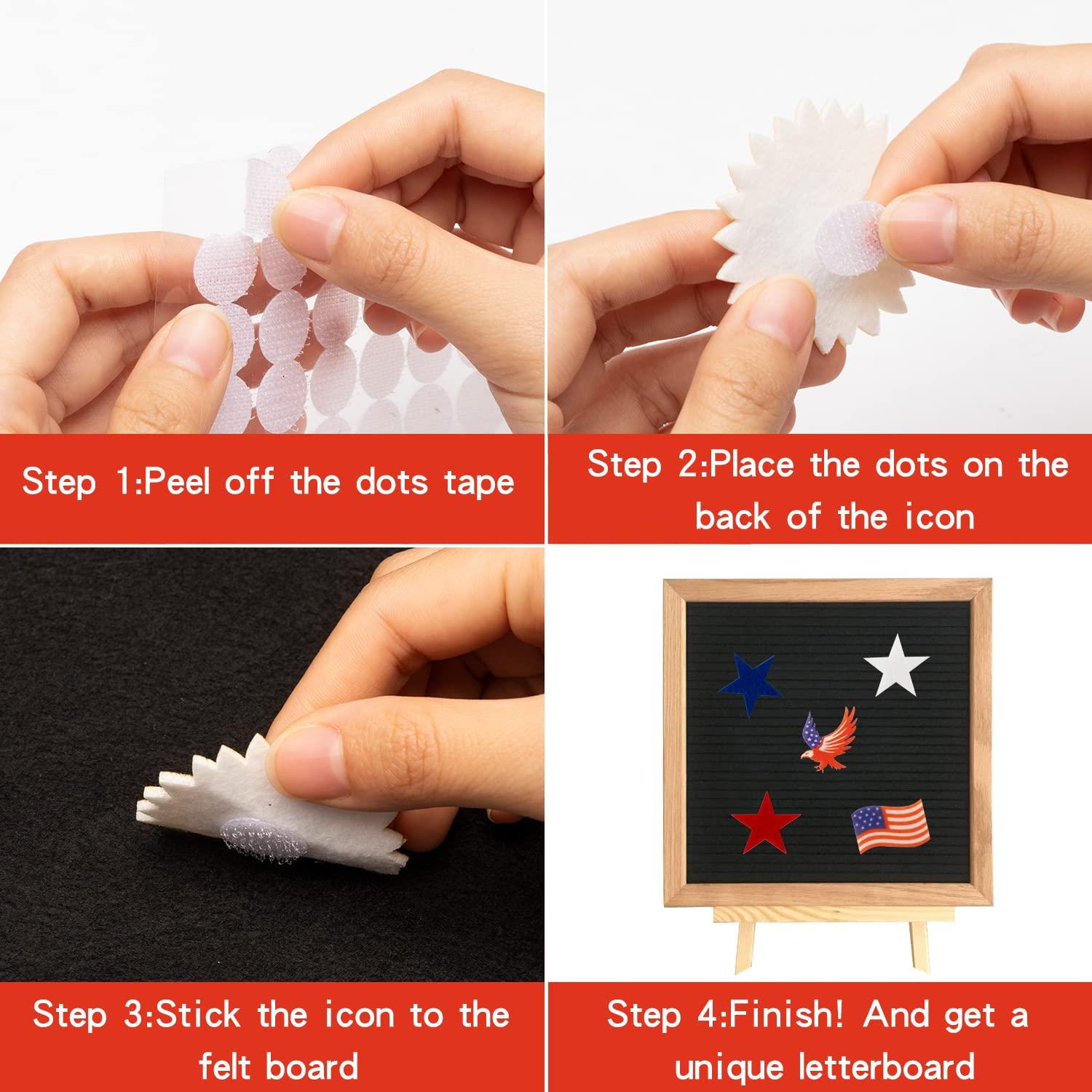 W1cwey W1cwey 44pcs Seasonal Icons for Felt Letter Board Cute Easter Message Board Decorations Easter Decor for Changeable Letter Board Spring Holiday Accessories Icons (Board Not Included)