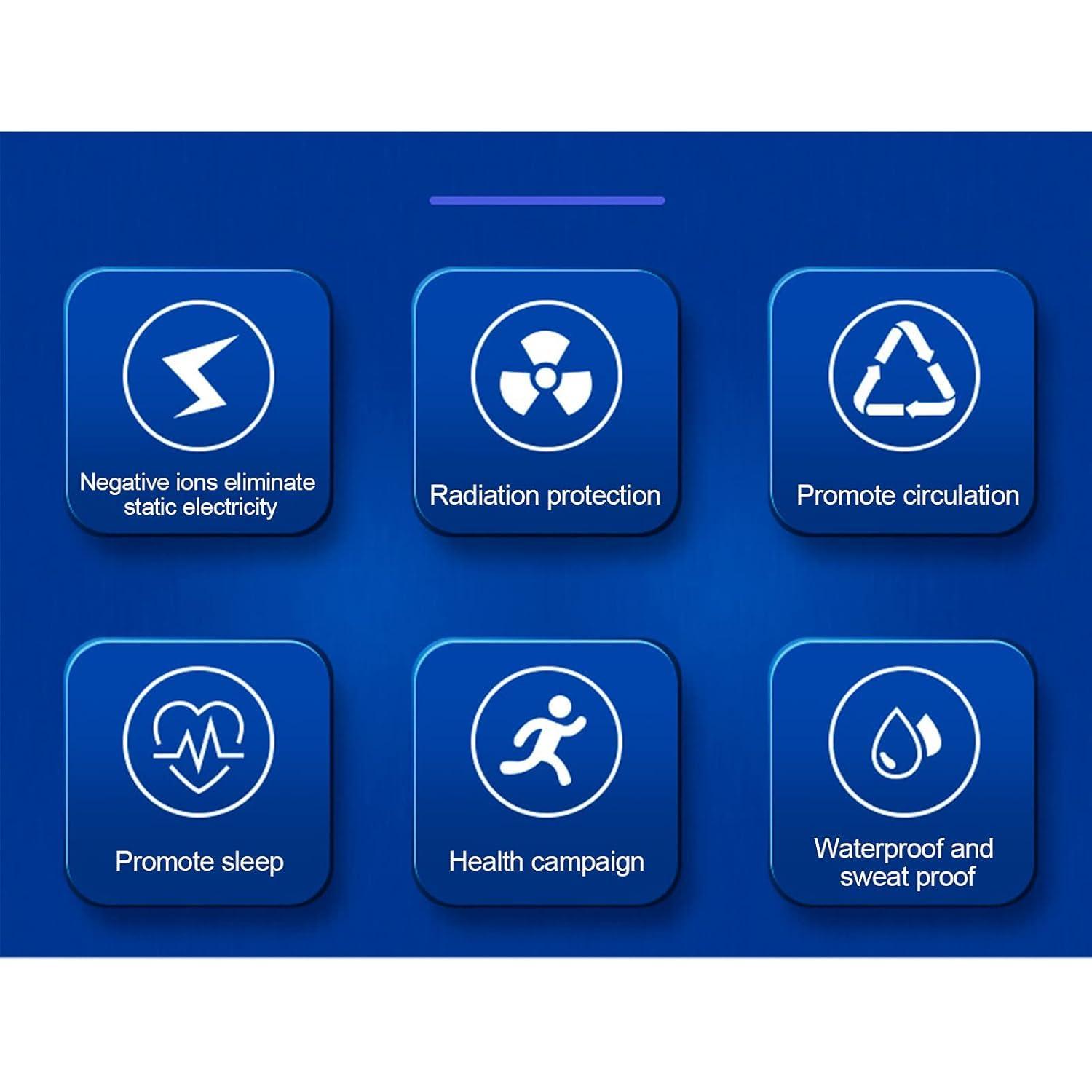 Sonew Sonew Anti Static Wrist Strap, Anti Static Wristband Silicone Improve Sleep, Winter Electrostatic Removal Bracelet for Men and Woman(red)