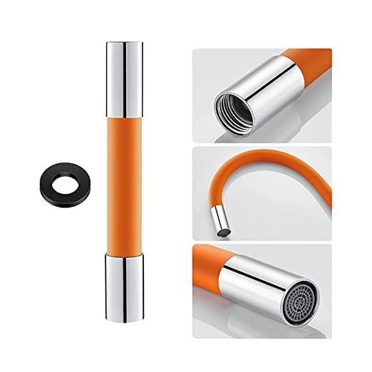 BIZWIZ REYSUN Faucet Extension Tubes Flexible for Kitchen Sink 360 Degrees Flexible Leader Hose 720 Degree Fixation in Any Position Faucet Extension Device Sink Faucet Sprayer Attachment Faucet Hose