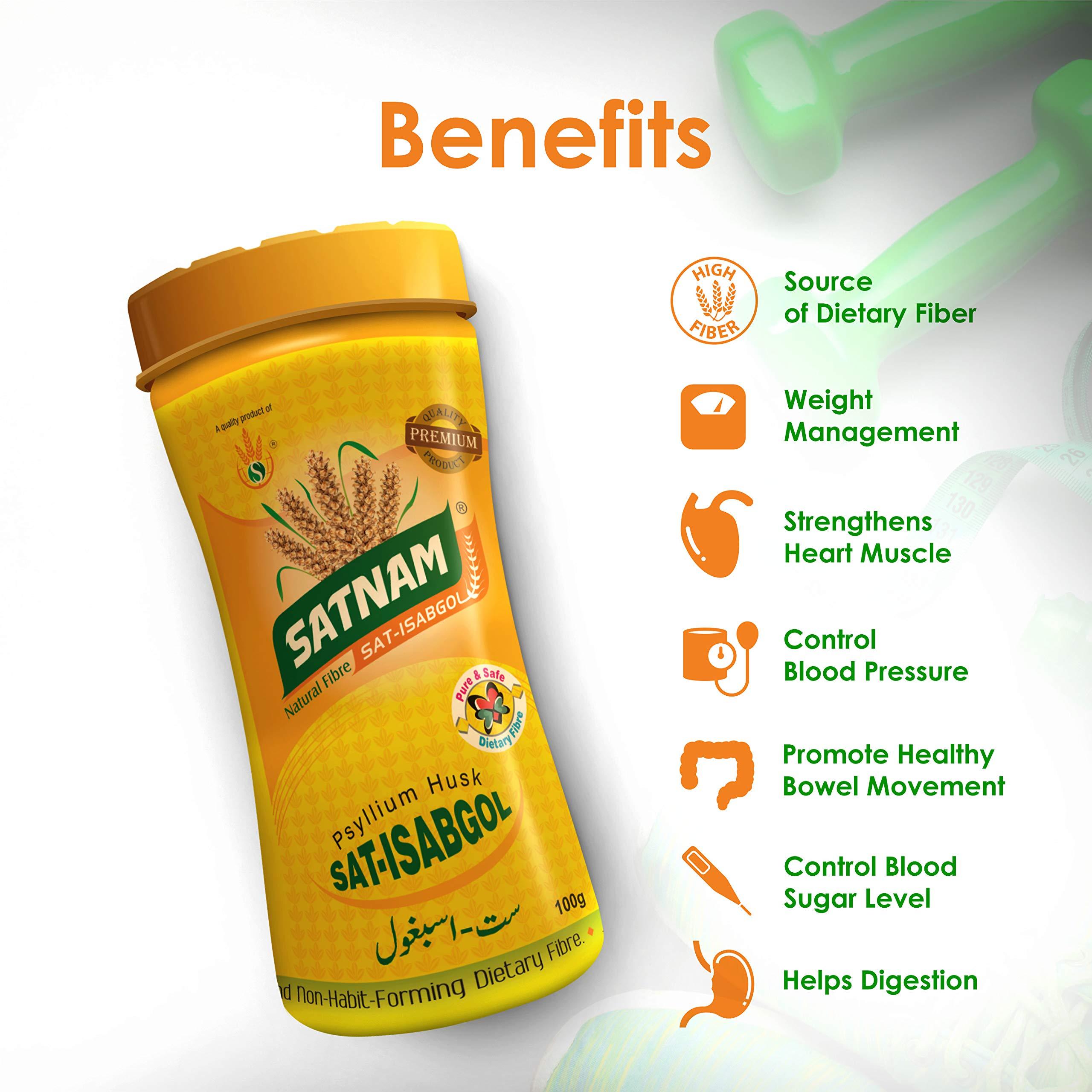 SATNAM SATNAM Sat-Isabgol Psyllium Husk 100g Bottle