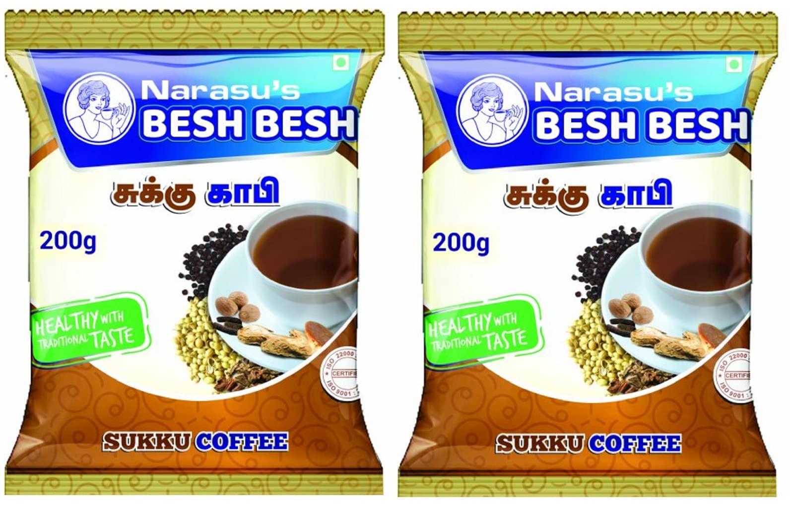 Narasus Narasus Besh Besh Sukku Coffee 200Gms -Pack of 2