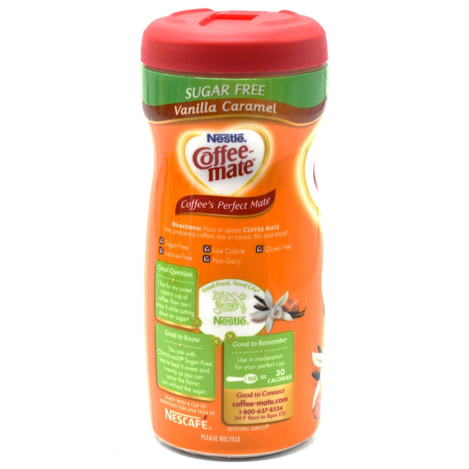 Nestle Coffee Mate Powder Coffee Creamer, Sugar Free, Vanilla Caramel, 10.2 oz (289.1 g)