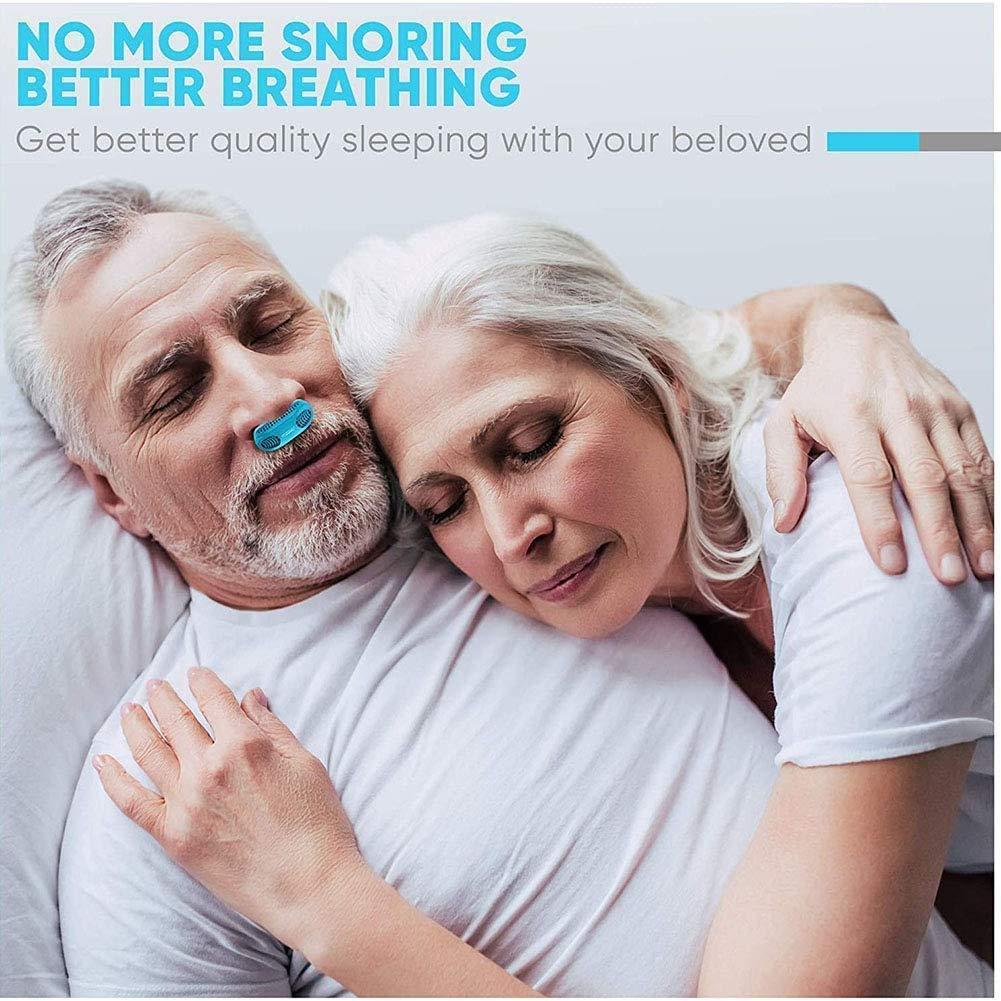 SADMAX SADMAX 2 in 1 Silicone Unisex Anti Snore Nose Clip Night Device with Case, Snore Stopper, Anti Snoring Device for Men, Women, Snore Clip for women, Nose Clips for Snoring(Multi color) 1 Pcs (2PCS)