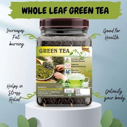 Pmw Pmw - Grade A Quality - Jar Pack - Dried Assam Green Tea Leaves - 100 Grams