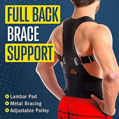 FlexGuard Support FlexGuard Posture Corrector for Women and Men - Back Brace for Posture, Adjustable Back Support Straightener Shoulder Posture Support for Pain Relief, Body Correction, X-Large (Pack of 1)