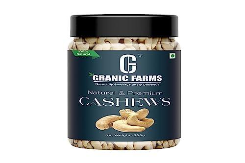 GRANIC FARMS Granic Farms Dry Fruits Combo Pack of Almonds, Cashews, Raisin, Afghani Anjeer(Jar Pack) (200g * 4) .8Kg, Hampers for Employees, Dry Fruits Gift Pack and Dry Fruits for Family.