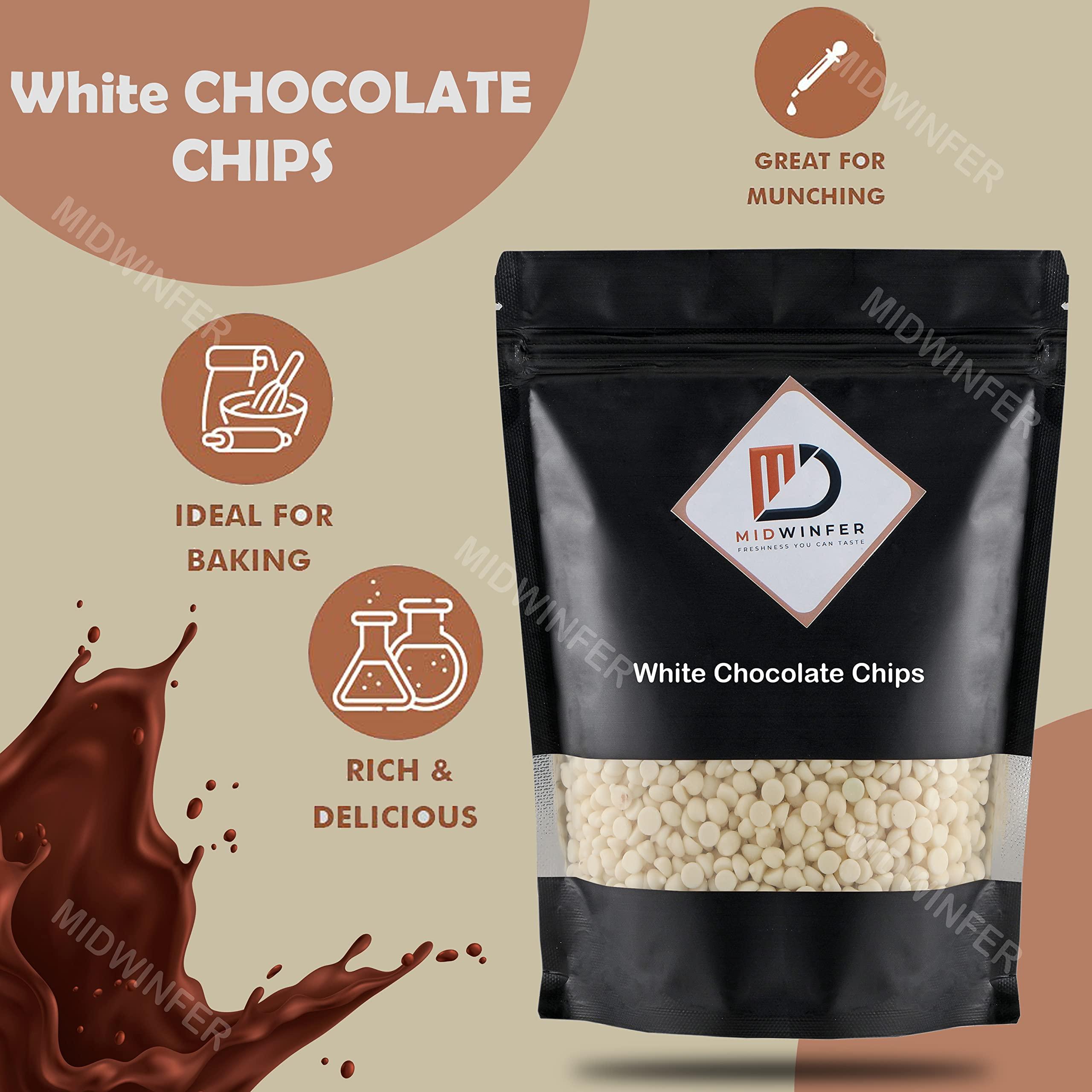 Midwinfer Midwinfer White Chocolate Chips 800g For Cake Decoration
