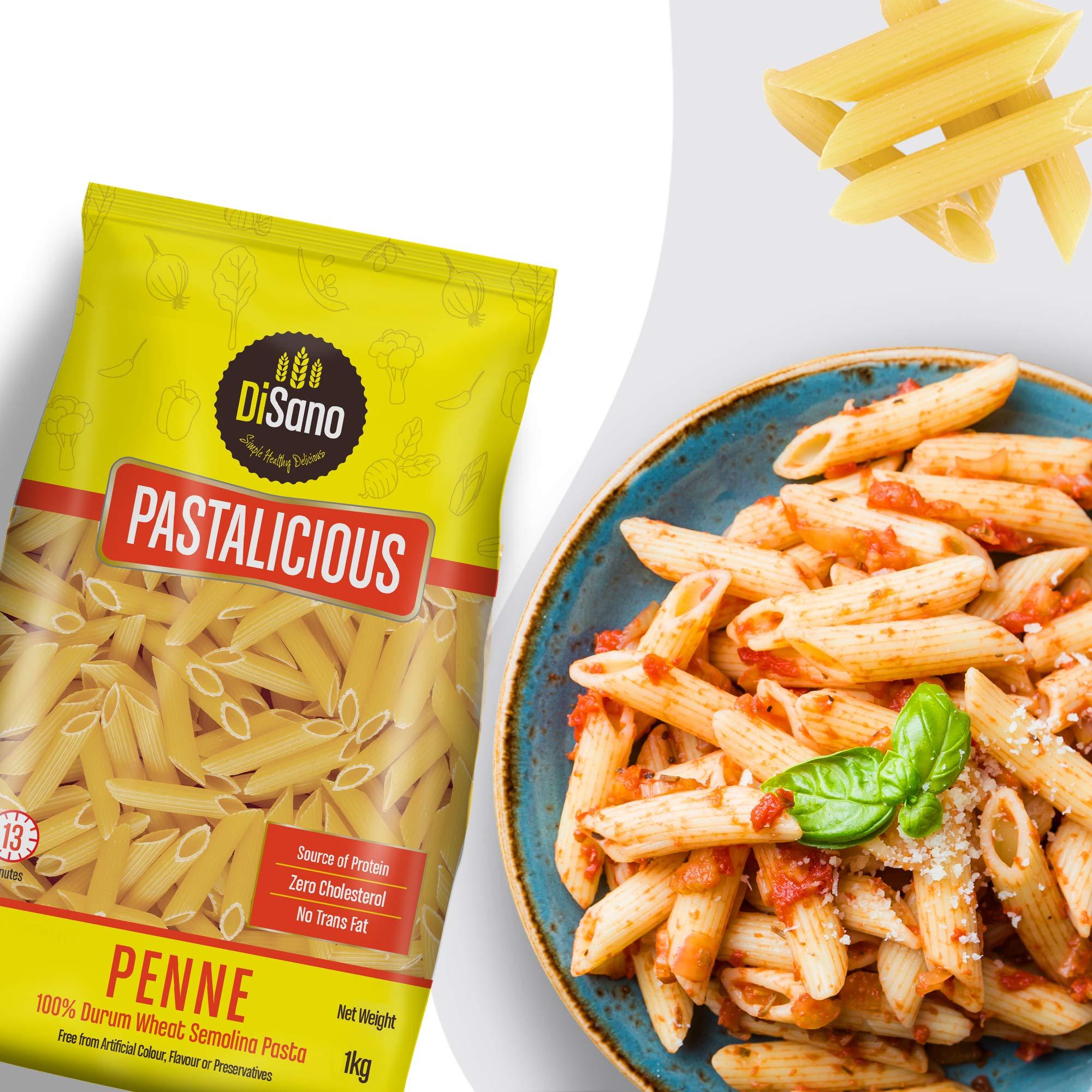 DISANO DiSano Pastalicious 100% Durum Wheat Penne Pasta, 1kg & DiSano Pure Honey 500 g (pack of 1)