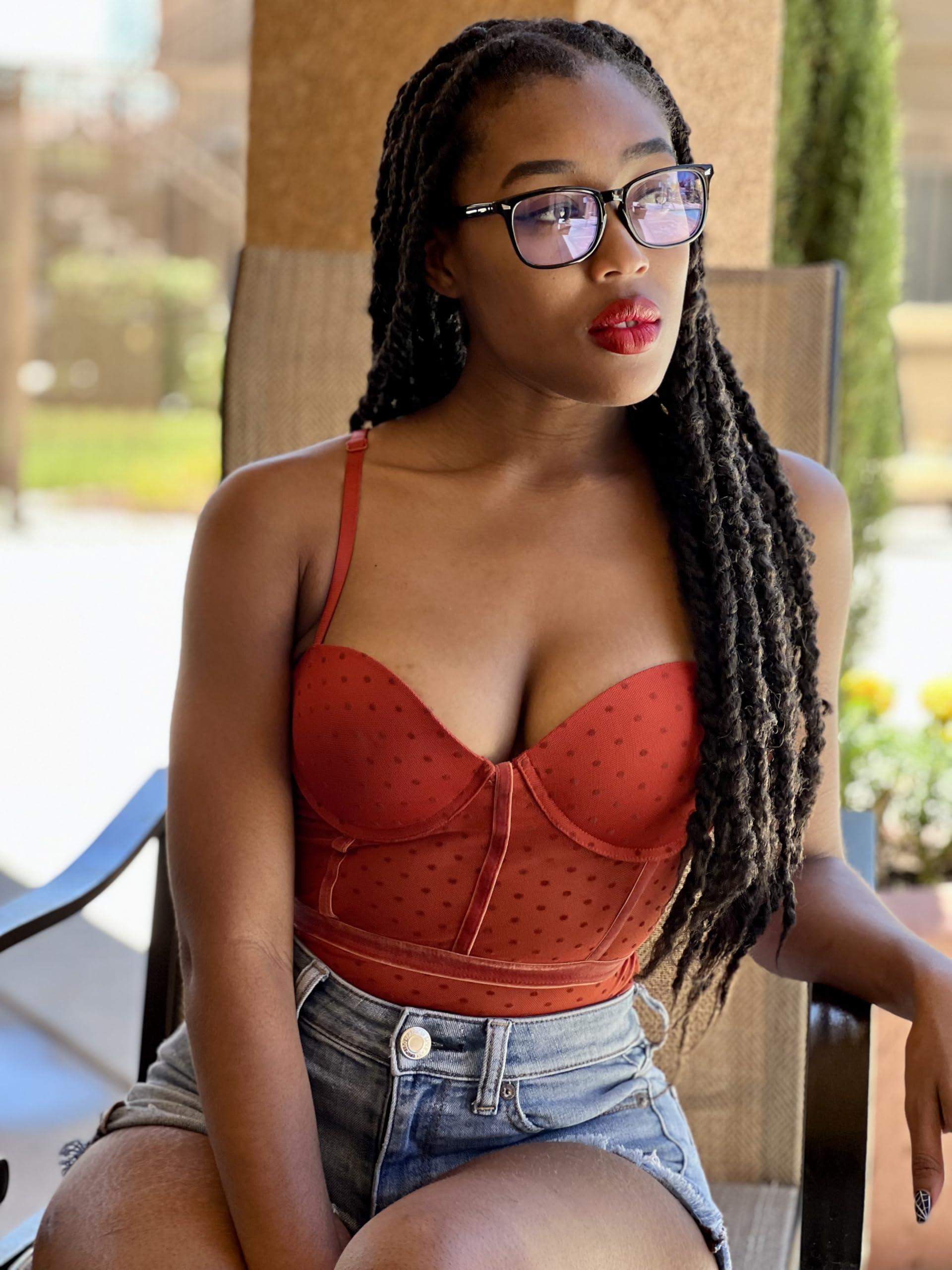 VISOONE Blue Light Blocking Glasses Square with Anti Computer Glare for Gaming Reading Women and Men, Black, Large