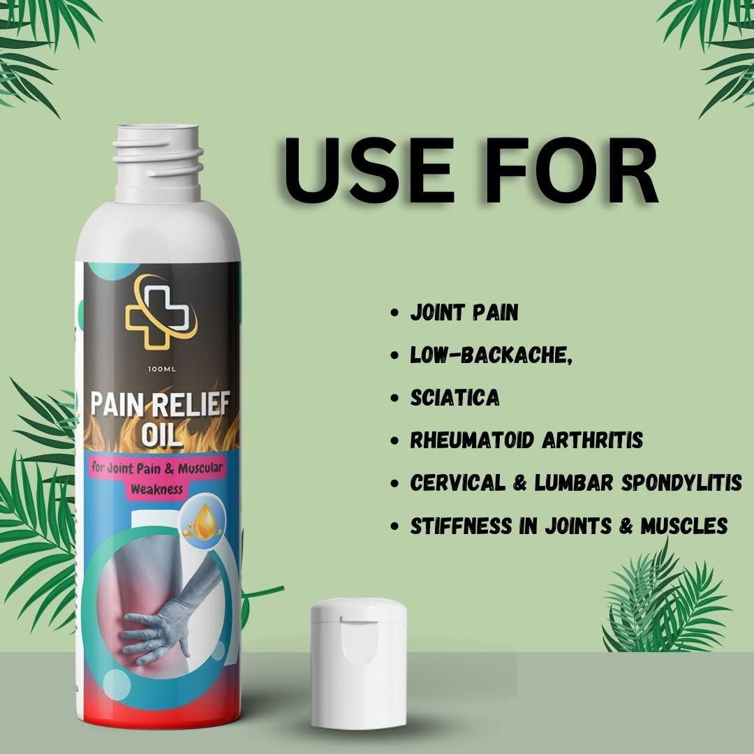 FCS Natural & Ayurvedic Pain Relief Oil for Muscle & Joint Pain 100ml