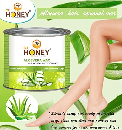 DR HONEY DR HONEY AloeVera strip and stick and wax Hair Remover Wax for Women, Body & Face Waxing, Natural Ingredients for Women, Body soft and for all skin wax strip and stick 600 gram