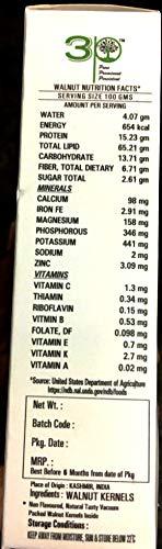 3p 3P Kashmiri Walnut Kernels Without shell Light Quarter Fresh Organic Natural Premium Akhrot giri Walnuts dry fruit 500g (250gm X 2)